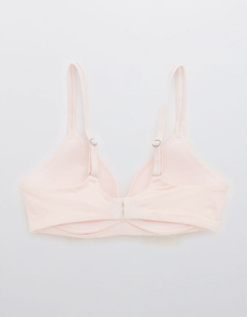 Aerie Sunnie Wireless Push Up Bras Pink | 6025NQIPS