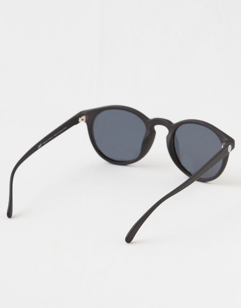 Aerie Sunski Dipsea Black Slate Sunglasses Black | 3621SPBCI