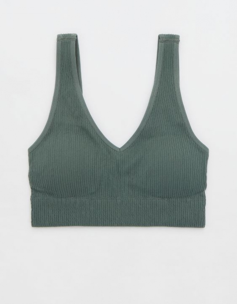 Aerie Superchill Seamless Padded Vooplette Bras Royal | 3917MTSKL