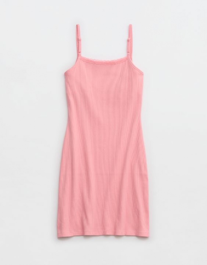 Aerie Tank Mini Dress Pink | 1748NCQUF