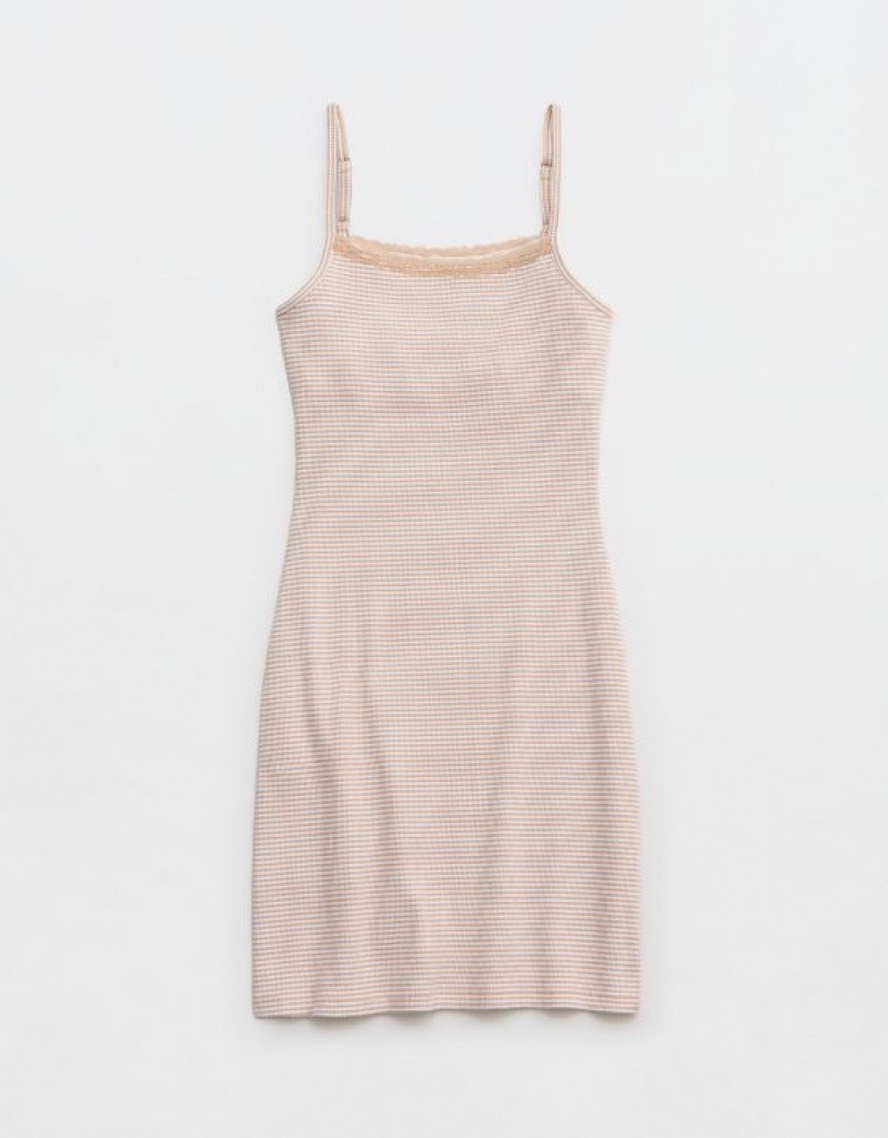 Aerie Tank Mini Dress White | 3649JOCWY