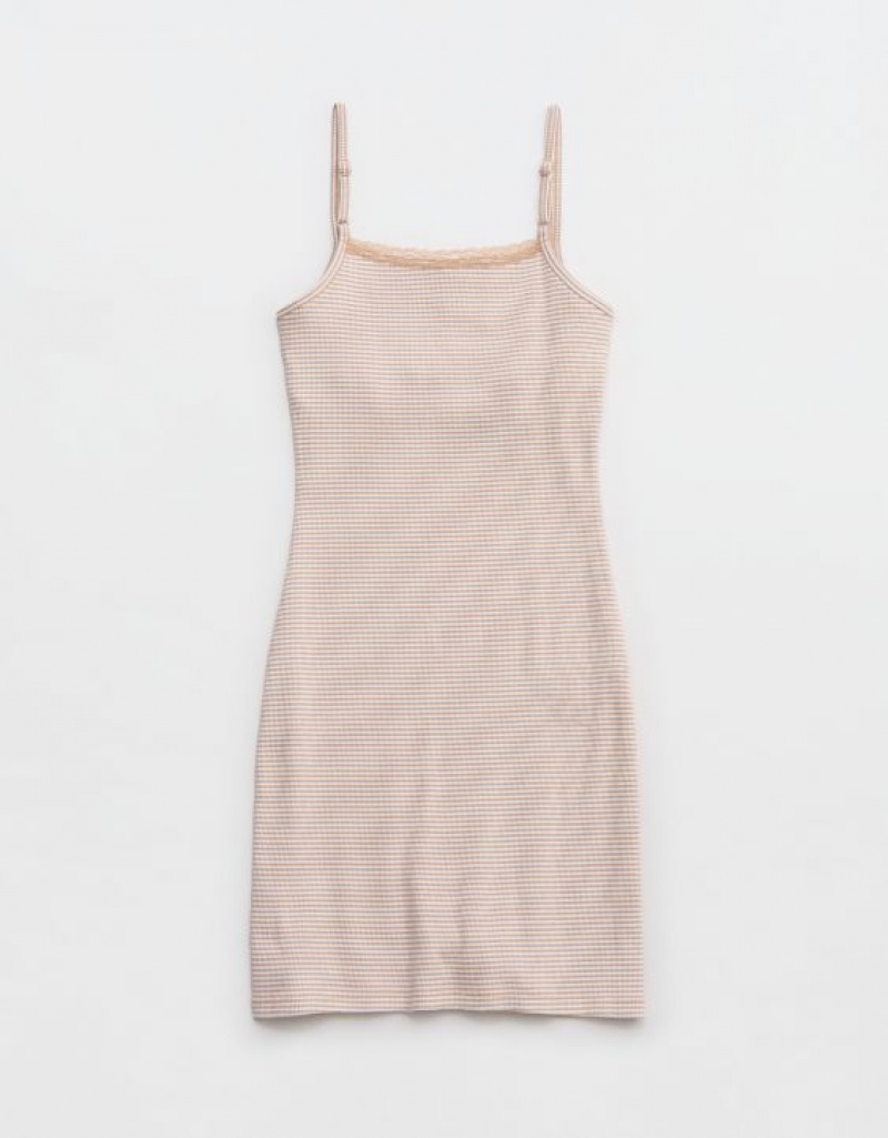 Aerie Tank Mini Dress White | 3649JOCWY