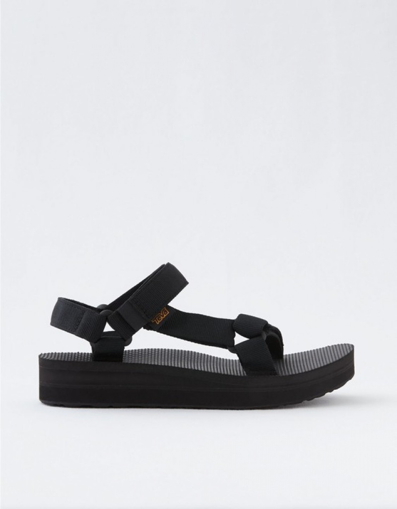 Aerie Teva Midform Universal Sandals Black | 6590ZLUSE