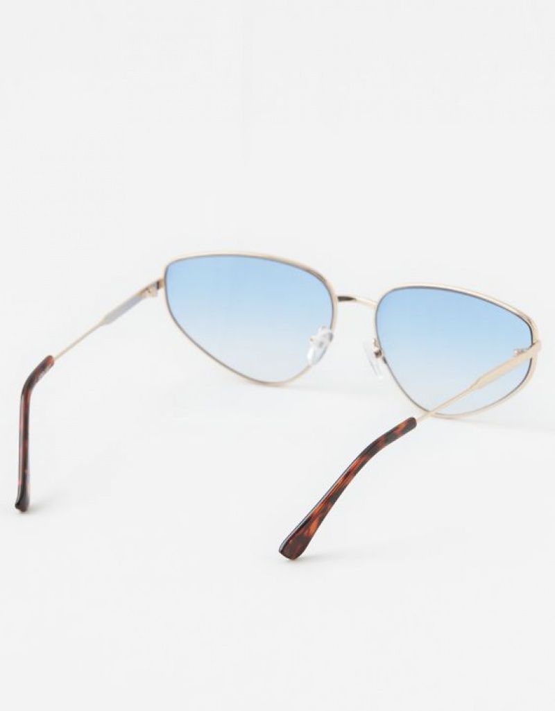 Aerie Throw-Back Sunglasses Blue | 7812SAYRM