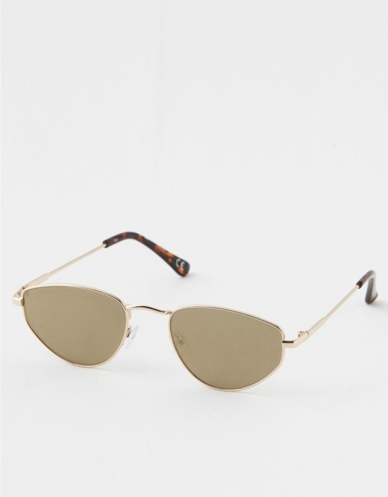 Aerie Throw-Back Sunglasses Olive | 8739DIMOP