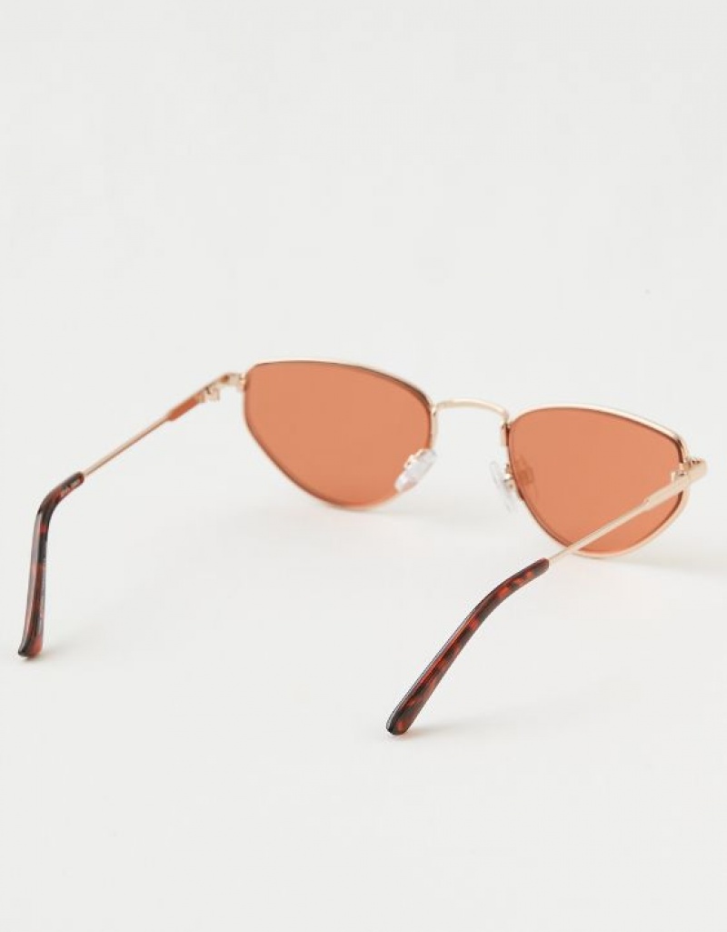 Aerie Throw-Back Sunglasses Rose / Gold | 7524JROUS