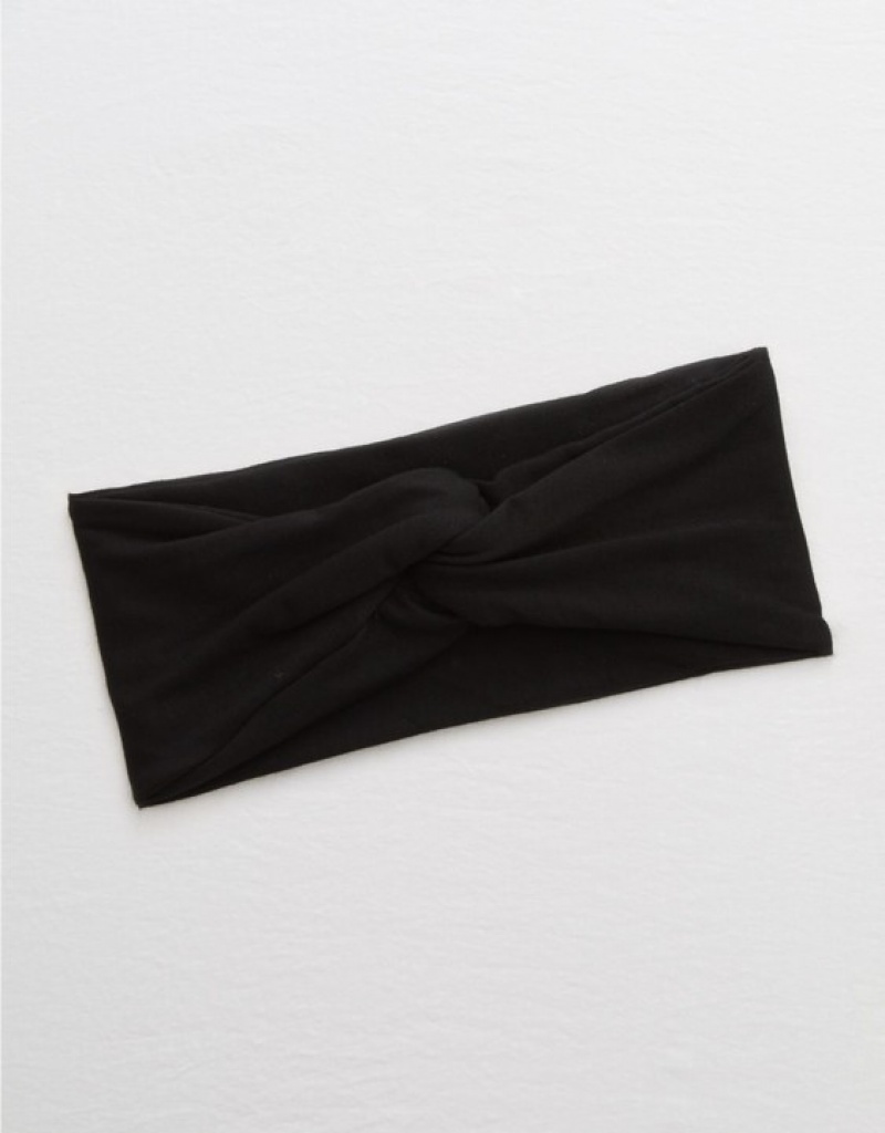 Aerie Top Knot Hair Accessories Black | 0729KBWJL