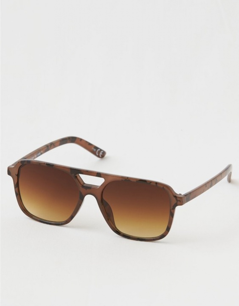 Aerie Vacay Mode Sunglasses Leopard | 1680NDEIM