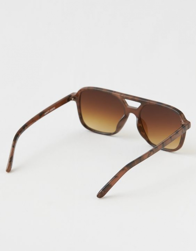 Aerie Vacay Mode Sunglasses Leopard | 1680NDEIM