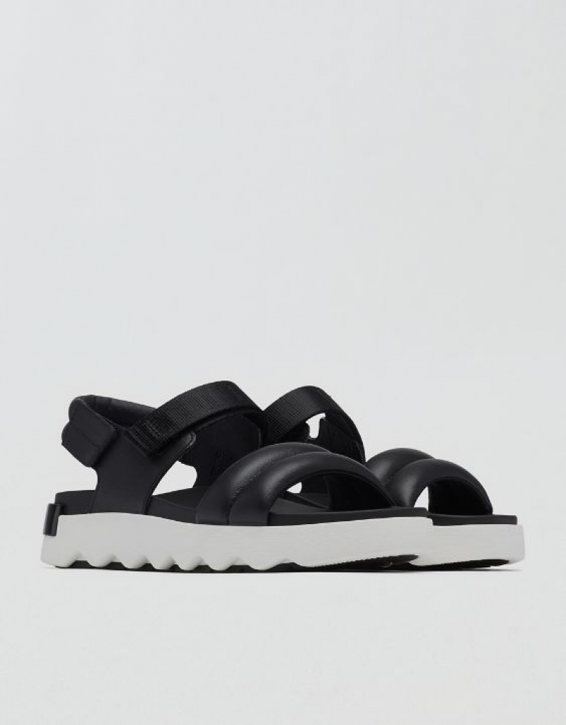 Aerie Viibe™ Sandals Black | 0548UCOZM