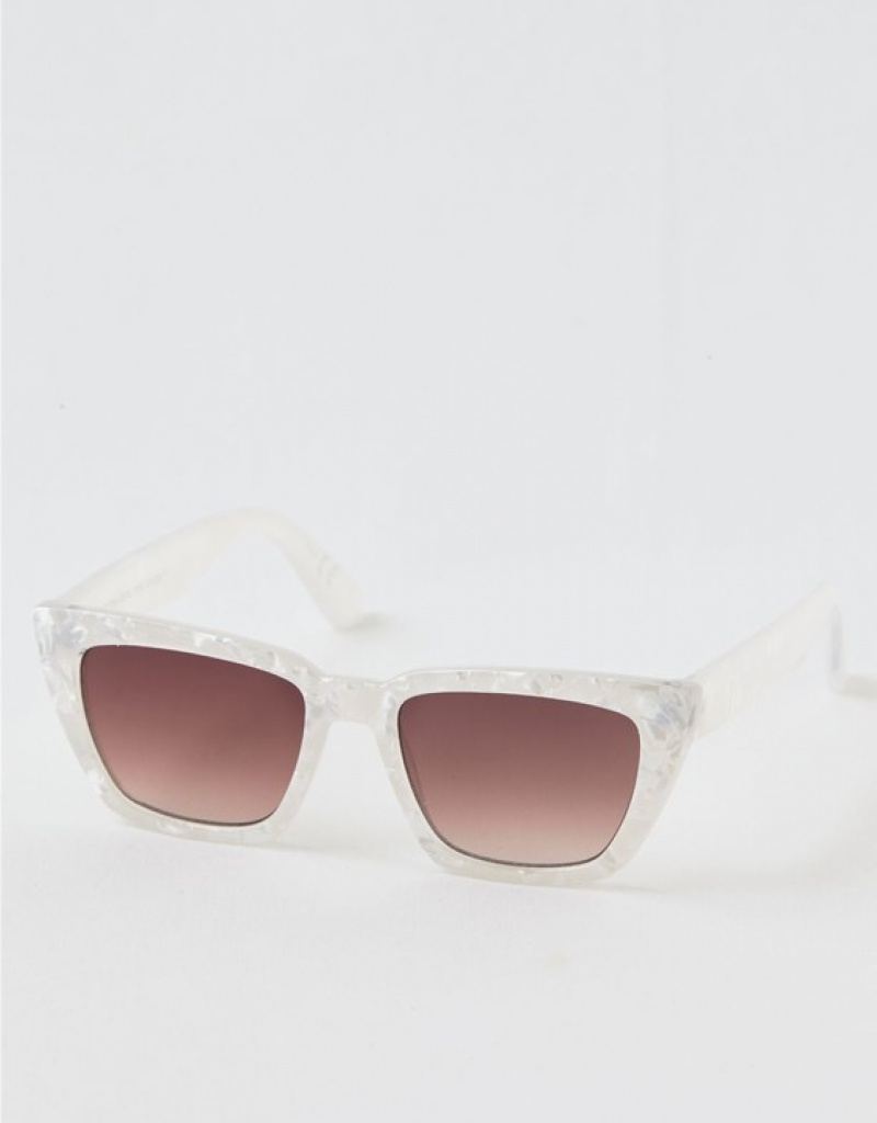 Aerie Weekend Sunglasses White | 8426LSAMU